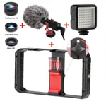 Ulanzi-U Rig Pro Smartphone Video Rig Hand Grip,Filmmaking Case,Phone Video Stabilizer,Déterminer le support de trépied pour iPhone,Android - Type Set 3