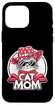 Coque pour iPhone 16 Pro Max Cat Mom Happy Mother's Day For Cat Lovers Family