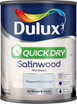 Dulux Quick Dry Satinwood Paint For Wood And Metal - Peppermint Candy 750Ml