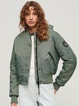 Superdry Hooded Bomber Jacket - Green