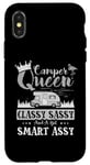 Coque pour iPhone X/XS Camping-car Queen Classy Sassy Smart Assy Fun Camping