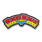 Wonder Woman Retro Logo Sticker, Accessories