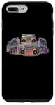 Coque pour iPhone 7 Plus/8 Plus Radio Hiphop Boom Box années 80 et 90 pour amateurs de rap pour hommes, femmes, enfants