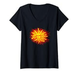 Womens The Fury of the Sun V-Neck T-Shirt