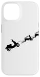 Coque pour iPhone 14 Retro Scooter Club Vacances Renne Gear Head Scoot Life