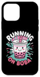 Coque pour iPhone 12 mini Thé à bulles Running On Boba Milk Tea Boba Pearl Lover