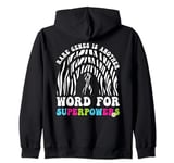 Rare Genes Rare Disease Awareness Day 2024 Rainbow Ribbon Zip Hoodie