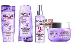 L'oreal Elvive HYDRA HYALURONIC Moisture Shampoo, Conditioner, Mask & Serum