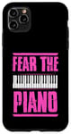 Coque pour iPhone 11 Pro Max Fear The Piano Joueur de piano style vieilli