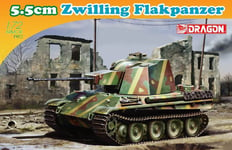 1:72 Dragon 5,5 Cm Zwilling Flakpanzer Kit D7488 Modellino