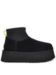 UGG Womens Classic Mini Dipper Boot - Black, Black, Size 4, Women