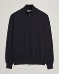 Canali Cotton Full Zip Black