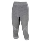 Dare 2b Mens in The Zone Baselayer Performance 3/4 Length Legging in Grey with Moisture Wick Fabric for Quick Dry, Comfortability, Antibacterial - Ideal for Gym, Workout & Fitness