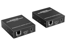 PremiumCord Extender HDMI Non Compressé pour 150 m sur LAN, sur IP, Full HD 1080p 60Hz, HDR10, HDCP 1.4, Transmission IR, Boîtier Métallique