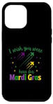 Coque pour iPhone 12 Pro Max T-shirt « I Wish You Were Here for Mardi Gras »