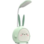 Lampe de Bureau LED, Lampe de Bureau Sans Fil, Lampe de Bureau pour Enfant, Rechargeable par USB, Cadeau pour Enfants, Garçons, Filles, Amis, Vert