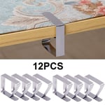 12X Flexible Tablecloth Clips Table Cover Clamps Holder Wedding Party Restaurant