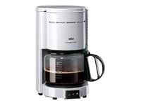 Braun Aromaster Classic Kf47/1 Wh - Kaffemaskin - 10 Kopper - Hvit