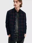 AllSaints Daybreaker Long Sleeve Shirt, Blue Navy