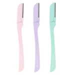 Brushworks Precision Eyebrow Razor Pastel 3 st