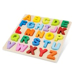 New Classic Toys Puzzle alphabet, 10534, Multi Color, Uppercase