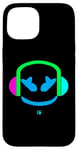 Coque pour iPhone 15 Drôle DJ Mauve Multicolore Angry Face