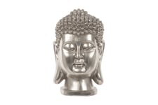 Buddha Figur 24 / 41 cm - Sølv Dekorasjon