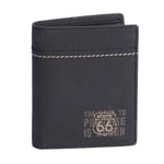 Route 66 - Portefeuille Homme Cuir (Protection RFID) Slim Design – Porte Carte - Portefeuille pour Homme - Porte Monnaie Homme Cuir - Portefeuilles et Porte-Cartes (Moderne)