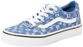 Vans Mixte Enfant Ward, Mosaic Blue White, 24 EU