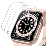 JETech Protection D'écran pour Apple Watch SE (2022/2020) /Series 6 5 4 40 mm, Haute définition, TPU Film de Protection Ultra-Mince, Lot de 3