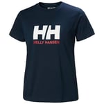 Helly Hansen Womens W HH Logo T-Shirt 2.0 - Navy, XS