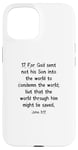 iPhone 15 John 3:17 King James Bible Verse, KJV Case