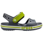 Crocs Bayaband Sandal K, Unisex Kids’ Beach & Pool, Gray (Charcoal), 2 UK (33-34 EU)