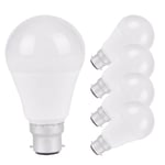 5x Bright LED 11w = 75w Energy Saving Daylight Light Bulbs B22 GLS 6500k Lamps