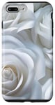 iPhone 7 Plus/8 Plus White Roses Botanical Flower Floral Bouquet Case