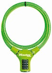 Master Lock Bike Cable Lock [Combination] [90 cm Cable] [Outdoor] [Green] 8229EURDPROGRN - Ideal for Bike, Electric Bike, Skateboards, Strollers, Lawnmowers and other Outdoor Equipments