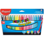 Maped Pochette de 24 feutres coloriage Color Peps - pointe moyenne coloris assortis