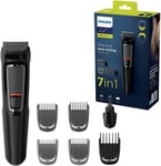 Philips 7-in-1 All-In-One Trimmer, Series 3000 Grooming Kit for Beard & Hair 7