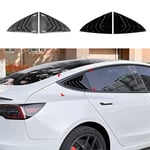 Car Rear Side Window Louvers Air Vent Scoop Shades Cover Blinds Trim for 3574