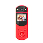 Yagri D2 Mini Cam&eacute;ra DV Portable Appareil Photo Num&eacute;rique Lecteur MP3 Enregistreur Vid&eacute;o de Voiture 1080P Cam&eacute;ra de Prise de Vue de Nuit Mini Cam&eacute;ra Num&eacute;rique(Rouge)