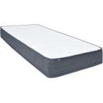 Abcrital - Matelas de sommier tapissier 200x90x20 cm - The Living Store - Blanc