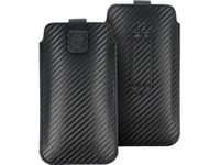 Forcell Futerał Forcell Pocket Carbon - Model 17 - Do Samsung A02s / A03s / A12 / A21s / A32 5G / A42 5G / A72 5G / M12 Xiaomi Redmi 9A / 9At / 9C / Note 10