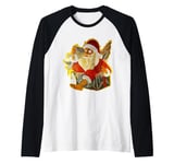 0512 Santa jump out of the box 2021 plus 3 Roland Zulehner Raglan Baseball Tee