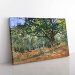 Big Box Art The Bodmer Oak Tree by Claude Monet Canvas Wall Art Print Ready to Hang Picture, 76 x 50 cm (30 x 20 Inch), Green, Green, Cream