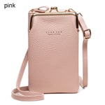 Kvinnor Telefonväska Crossbody Väska ROSA - high quality pink