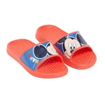 Disney Claquette garçon Sandale, Rouge, 28 EU