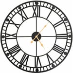 Horloge murale vintage avec mouvement à quartz Métal 60 cm xxl Vidaxl n/a
