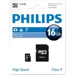 16GB MICRO SD CARD WITH ADAPTER CLASS 4