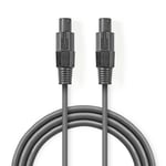 Højtaler Speakon kabel - 2 x 1.5 mm² 3,0 m | Grå