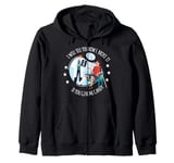 Broken Bones And Witty Puns Collection Zip Hoodie